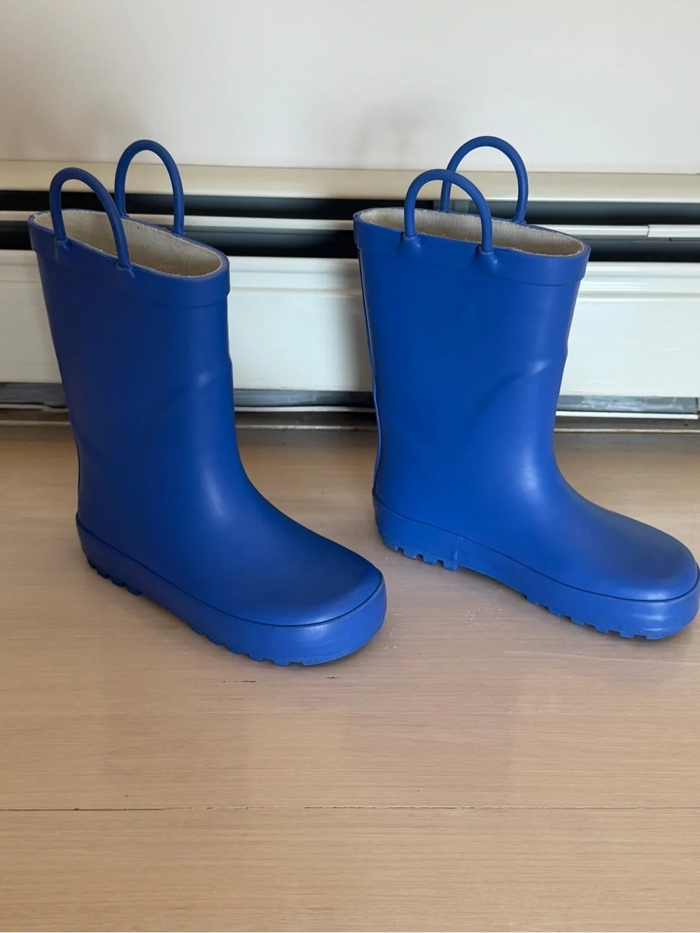 Bundle Two Pairs Boys Rainboots Size 11C Blue Yellow